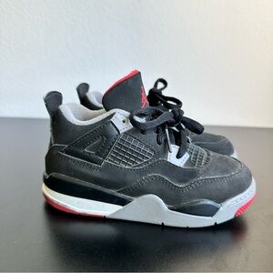 Nike Air Jordan 4 Retro “Bred 2019” Sneakers Size: 9c